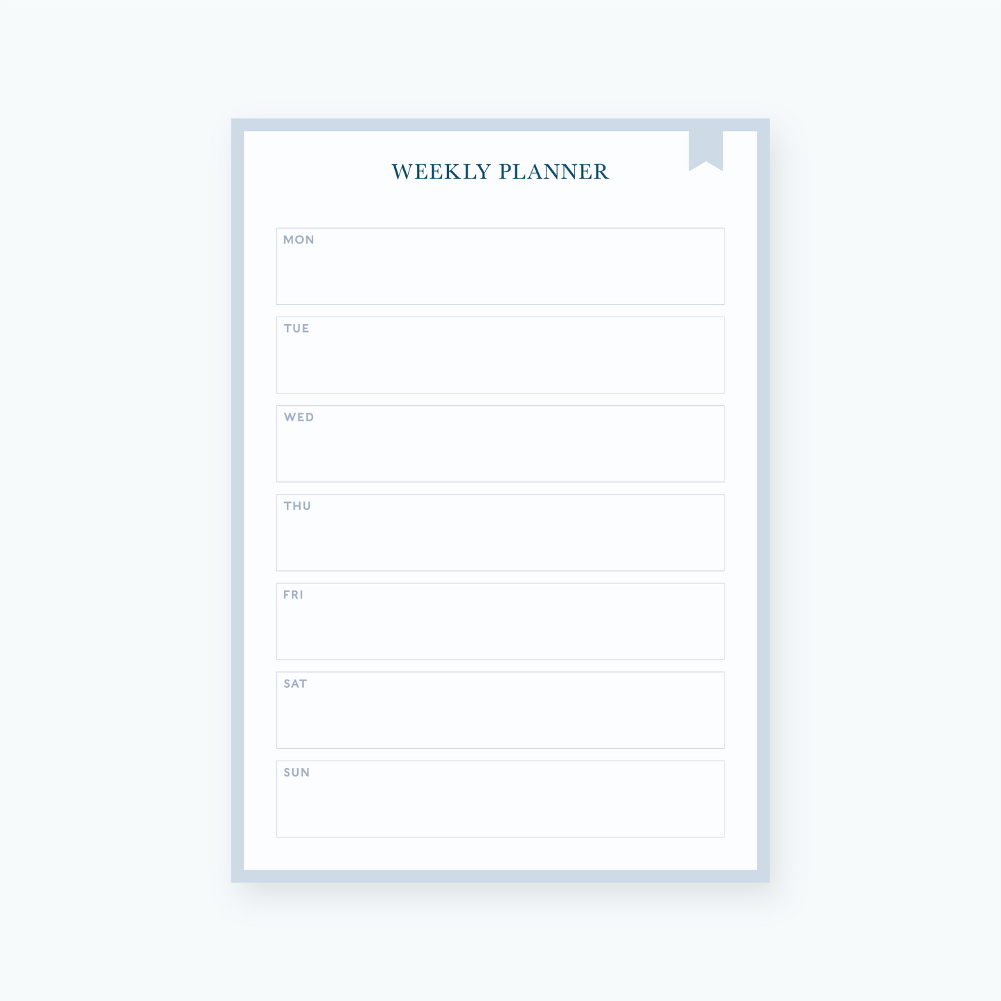 Weekly Planner Notepad