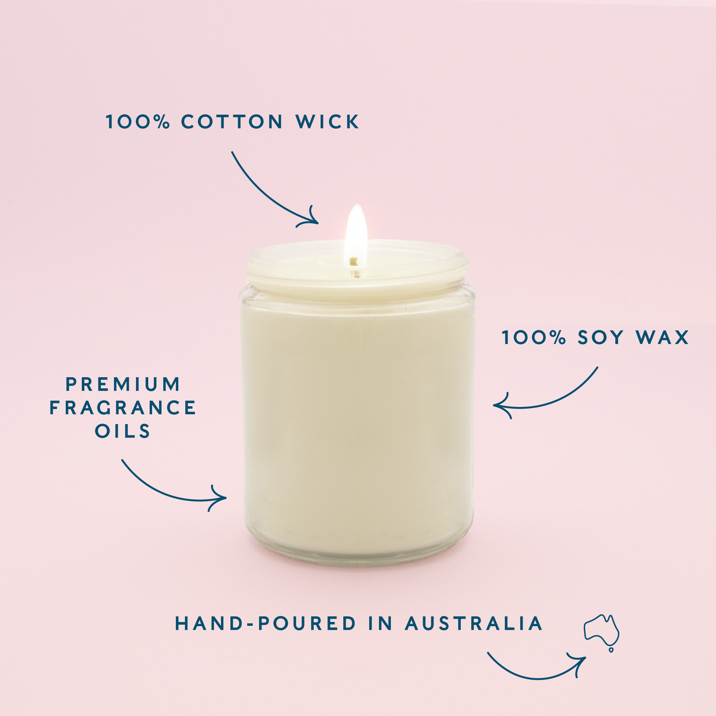 Listed benefits of Ribbon Gang Co. candles